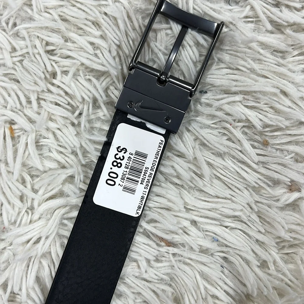 Nike Baseball Belt white and black